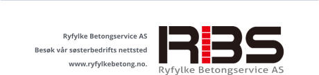 Ryfylke Betongservice AS Besøk vår søsterbedrifts nettsted www.ryfylkebetong.no.